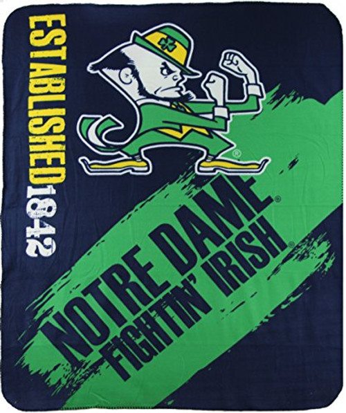 The Northwest Company NCAA Collegiate School Logo Fleece Blanket (Notre Dame Fighting Irish) The Northwest Company NCAA Collegiate School Logo Fleece Blanket (Notre Dame Fighting Irish)