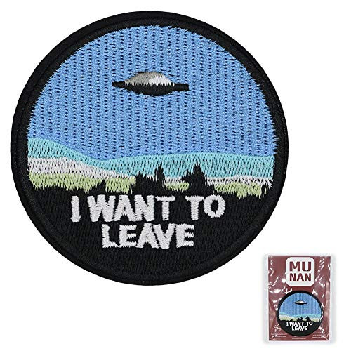 MUNAN UFO I Want to Believe Patch sew on Patches Iron On Sewing Embroidered Patches Badge Applique for Clothes Jacket Jeans Cap MUNAN UFO I Want to Believe Patch sew on Patches Iron On Sewing Embroidered Patches Badge Applique for Clothes Jacket Jeans Cap