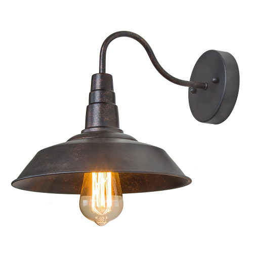 LNC Rust Gooseneck Wall Sconces Barn Warehouse Farmhouse Sconces Wall Lighting LNC Rust Gooseneck Wall Sconces Barn Warehouse Farmhouse Sconces Wall Lighting