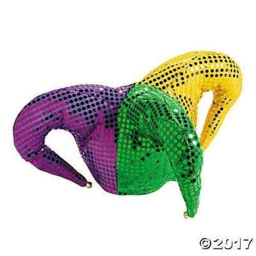 Mardi Gras Sequin Jester Hat- Adult size