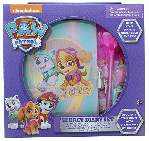 Paw Patrols Secret Purple Diary Set for Girls
