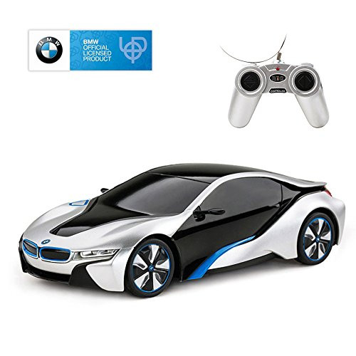 RASTAR BMW i8 RC Car BMW i8 1/24 Remote Control Car, 2019 BMW Toy Car - Silver RASTAR BMW i8 RC Car BMW i8 1/24 Remote Control Car, 2019 BMW Toy Car - Silver