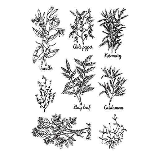 Leaves Flowers Stamp Rubber Clear Stamp/Seal Scrapbook/Photo Album Decorative Card Making Clear Stamps