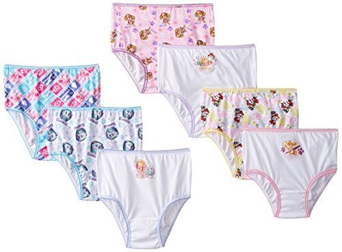 Nickelodeon Girls' Paw Patrol Underwear Briefs - 2T/3T - Assorted (Pack of 7)