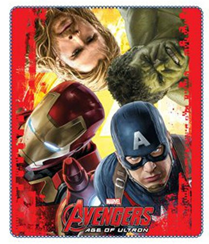 Avengers Age of Ultron Fleece Blanket Polar Fleece - Iron Man, Thor, Captain America & The Hulk