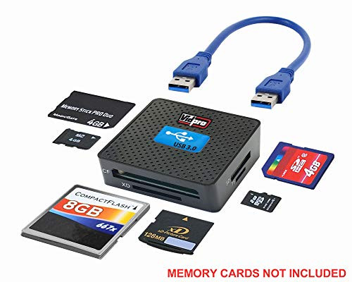 Vidpro Model# CR-A3 6-Slot All-in-One High Speed USB 3.0 Card Reader/Writer for SD CF MMC XD MS