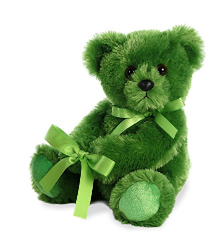 Aurora World Plush Vase Hugger Jellybean Bear Plush Toy, Lime