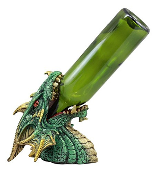 Ebros Green Leviathan Ocean Dragon Wine Bottle Holder Statue 7.25" Tall Dungeons and Dragons Mythical Fantasy Medieval Decor Figurine Ebros Green Leviathan Ocean Dragon Wine Bottle Holder Statue 7.25" Tall Dungeons and Dragons Mythical Fantasy Medieval Decor Figurine