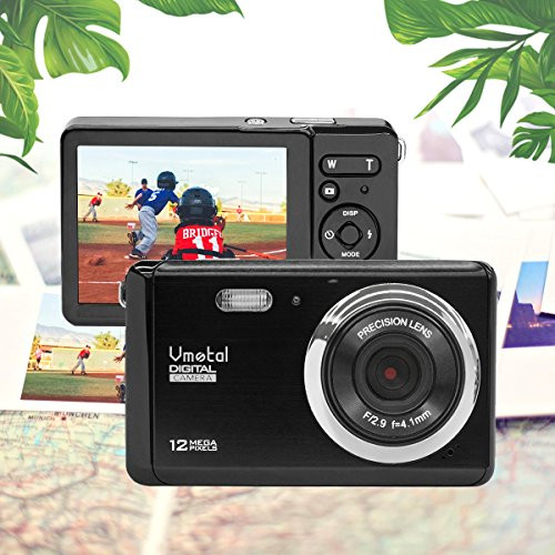 3 inch TFT LCD Rechargeable HD Mini Digital Camera,Vmotal Video Camera Digital Students Cameras with 8X Digital Zoom / 12 MP/HD Compact Camera for Kids/Beginners/Seniors