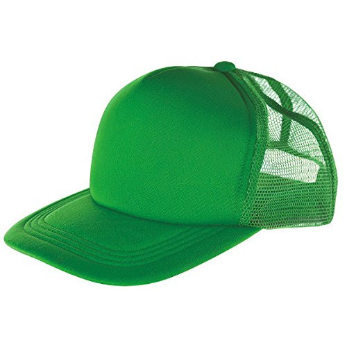 Amscan Green Baseball Hat, Multicolor