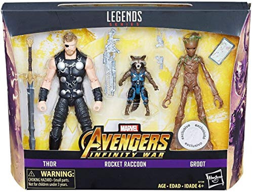 Entertainment Earth Marvel Legends Thor, Rocket, and Groot Action Figures
