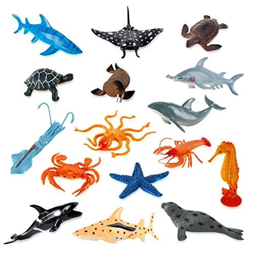 Sea Container Toy Liberty Imports Large Deep Sea Animals | Ocean Underwater Creatures ...