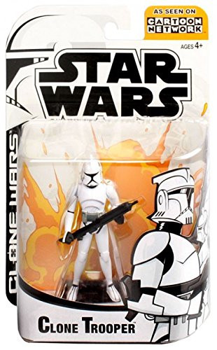 Star Wars Animated Clone Wars Clone Trooper Action Figure (Colors May Vary)