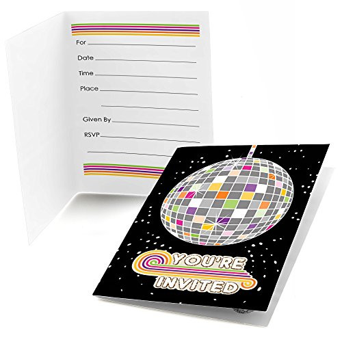 70's Disco - Fill In 1970's Disco Fever Party Invitations (8 count)