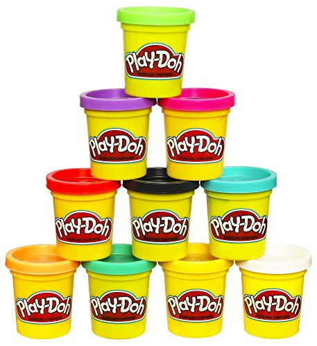 Play-Doh Modeling Compound 10-Pack Case of Colors, Non-Toxic, Assorted Colors, 2-Ounce Cans, Ages 2 and up, (Amazon Exclusive)