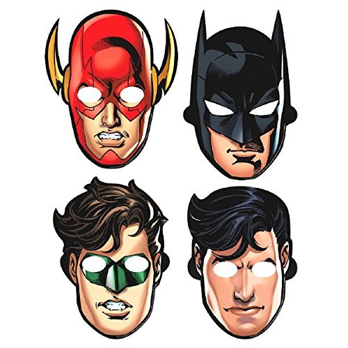 Justice League Paper Masks, Party Favor