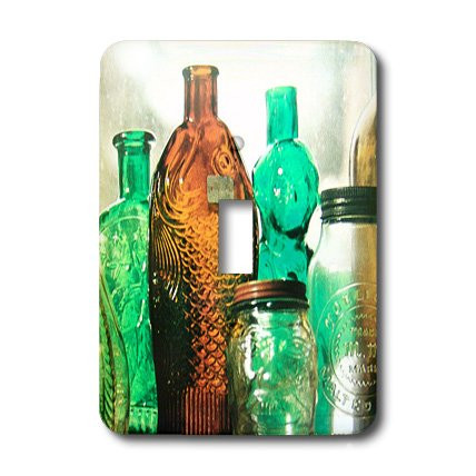 3dRose lsp_17206_1"Vintage Bottles" Toggle Switch