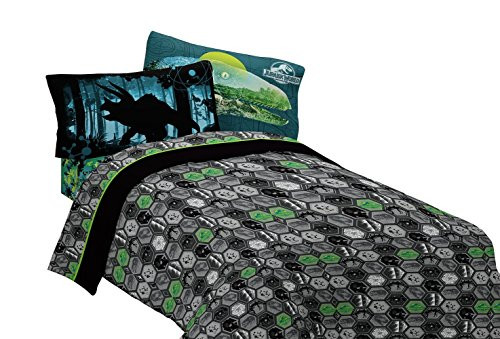 Universal Jurassic World Biggest Growl Microfiber Sheet Set, Full
