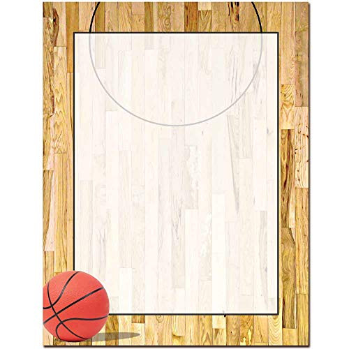 Basketball Court Letterhead Laser & Inkjet Printer Paper (100 Pack)
