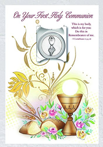On Your First Holy Communion Card with Prayer Pocket Token, Pack of 2
