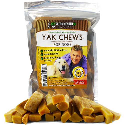 NEW Vet Recommended - Yak Chew - Himalayan Dog Chew - The 100% Natural Healthy Dog Chew - Extreme Long Lasting Cheese Chew Made From Himalayan Yak Milk.