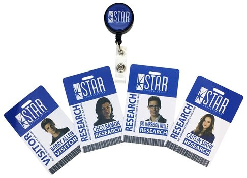 Factory Entertainment DC Comics The Flash, S.T.A.R. Labs Retractable ID Badge Set