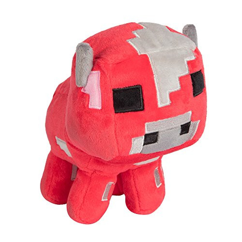 JINX Minecraft Happy Explorer Baby Mooshroom Plush Stuffed Toy, Red, 5.25" Tall