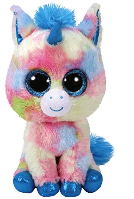 TY Beanie Boos Plush Blitz - Blue Unicorn Med 13" TY Beanie Boos Plush Blitz - Blue Unicorn Med 13"