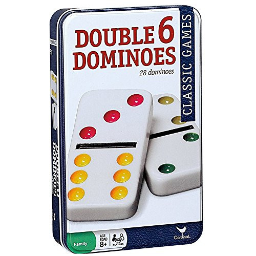 Cardinal Classic Games - Double Six Color Dot Dominoes