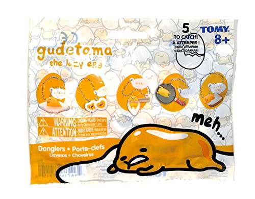 TOMY Gudetama The Lazy Egg Dangler 3 Blind Packs