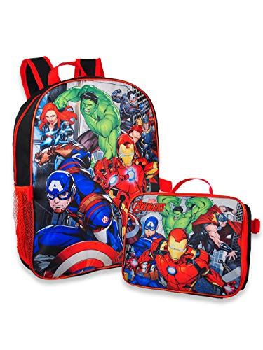 Marvel Avengers 16" School Backpack With Detachable Lunch Box