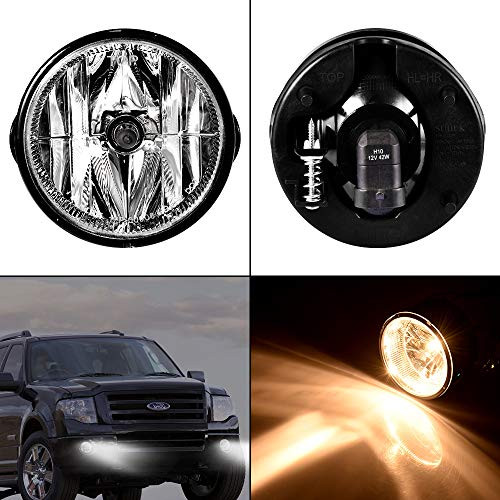 Younar 2PCS Fog Light Bulbs Lamps LED Lights Bar AL1Z15200B Left&Right Off Road Waterproof Replacement for 2007-2014 Ford Expedition/2008-2011 Ranger Bumper