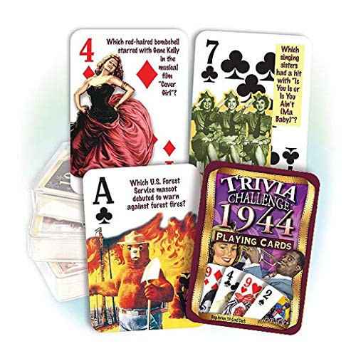 Flickback Media, Inc. 1944 Trivia Playing Cards: 75th Birthday