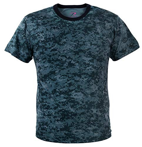 Rothco T-Shirt, Digital Midnight Blue Camo, 2X