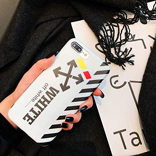 iPhone 7Plus/8Plus Case Street Fashion Design, Flexible Durable Full-Protective Back Case Cover for iPhone 7Plus/8Plus 5.5inch (White)