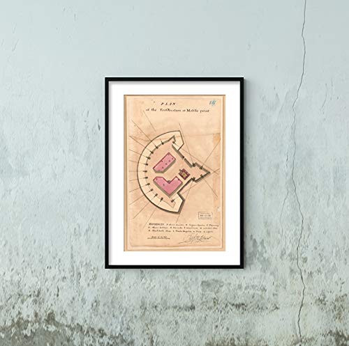 1813 Map|Title: Map of The Fortification at Mobile Point|Subject: Alabama|History|Manuscript Mobile