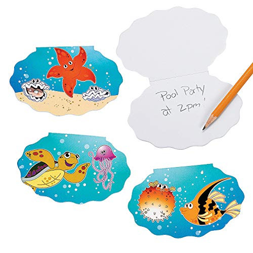 Fun Express - Tropical Sea Life Notepads for Summer - Stationery - Notepads - Notepads - Summer - 24 Pieces