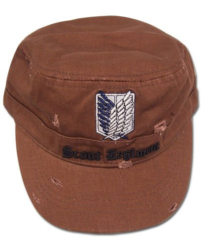 Great Eastern Entertainment Attack On Titan Scout Regiment Cap, Brown