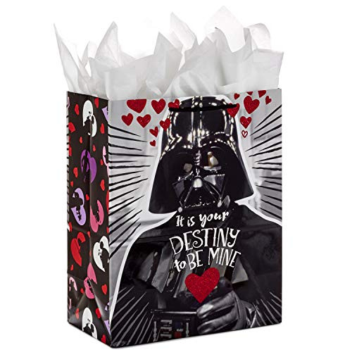 Hallmark Large Star Wars Valentine's Day Gift Bag with Tissue Paper (Darth Vader Destiny) Hallmark Large Star Wars Valentine's Day Gift Bag with Tissue Paper (Darth Vader Destiny)