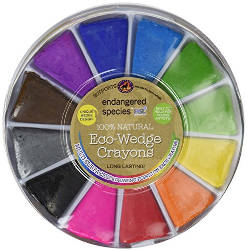 Endangered Species by Sud Smart 100% Natural Eco-Wedge Crayons