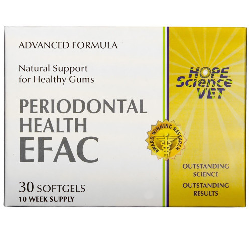 EFAC Periodontal Health Advance Formula for Dogs Cats (30 Softgels)