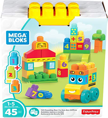 Mega Bloks Children's 123 Bus Building Kit
