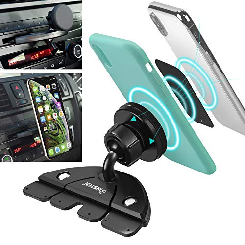 Insten Universal CD Player Slot Magnetic Mobile Phone Car Mount Holder Compatible with Galaxy S10/S10 Plus/S10e S9/ S9+/ S8/ S8+ S8 Plus, LG G4 / G6, iPhone X/XS/XS Max/XR/8/8 Plus 7/7 Plus /6S