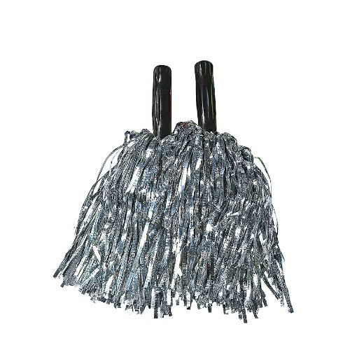 Fun Express Silver Metallic Foil Pom-Poms (1 dz)