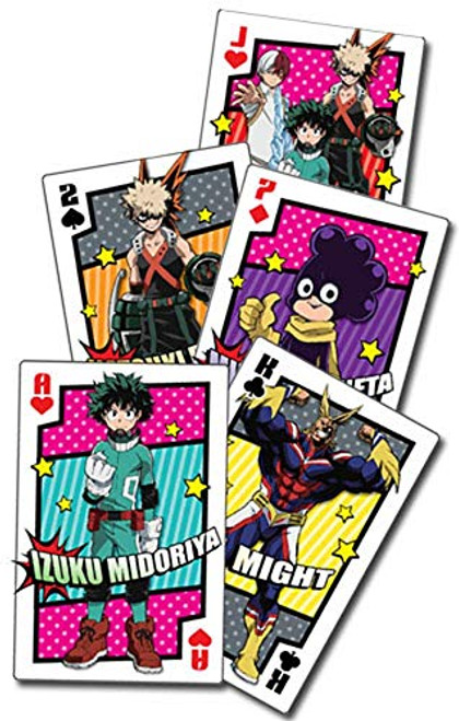 Great Eastern Entertainment My Hero Academia Group Hero Costume Playing Cards