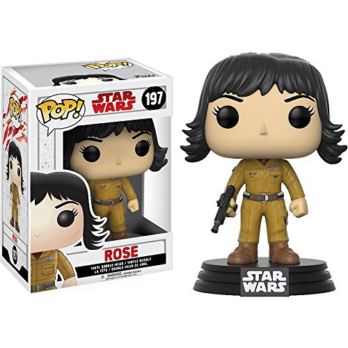 Funko Rose POP! x Star Wars - The Last Jedi Vinyl Figure + 1 Official Star Wars Trading Card Bundle (14754)