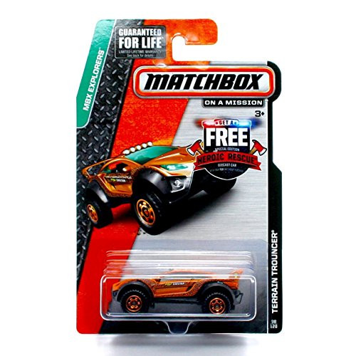 Matchbox Terrain Trouncer (Orange) MBX Explorers 2014 on a Mission Basic Die-Cast Vehicle (#98 of 120)