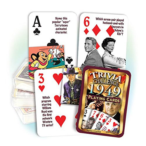 Flickback Media, Inc. 1949 Trivia Playing Cards: 70th Birthday