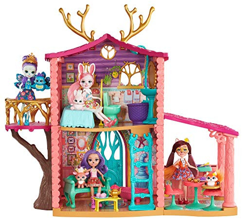Enchantimals Cozy Deer House Playset + Danessa Deer Doll & Sprint Figure