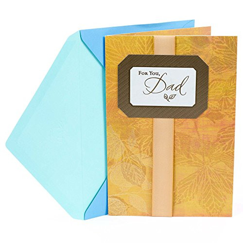 Hallmark Father's Day Card for Dad (Golden Leaves You Are Appreciated and Loved)
